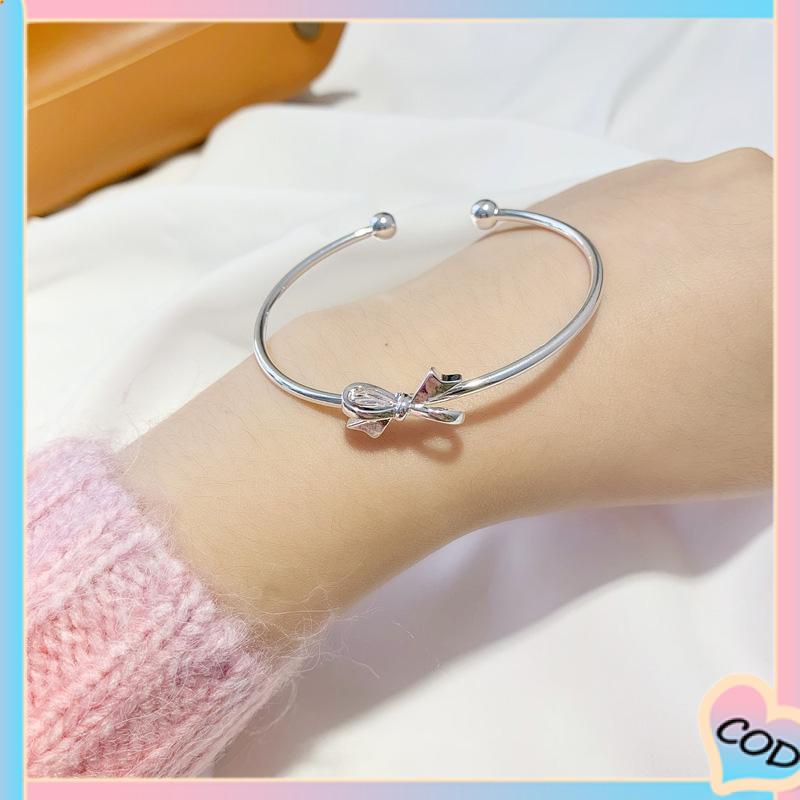 COD❤️ Gelang high-end sense light luxury niche design sense bow bell jewelry women-A.one