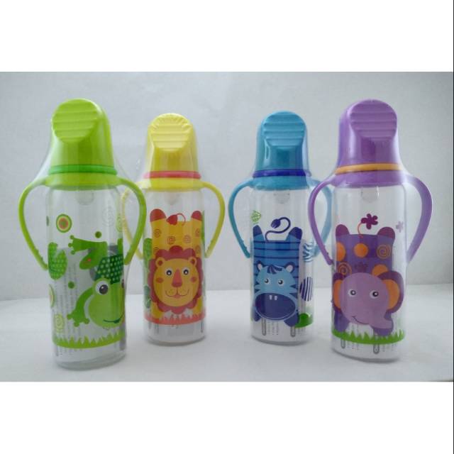 Baby Safe Bottle with handle JS005 250ml Baby Safe Botol Susu Bayi Dengan Pegangan