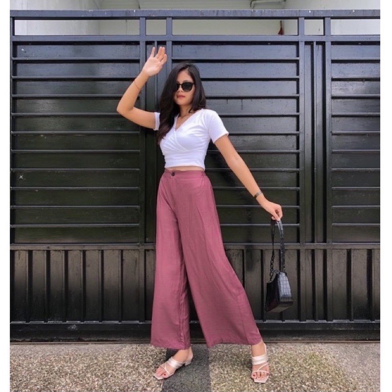 CELANA KULOT HW KANCING RAYON PREMIUM