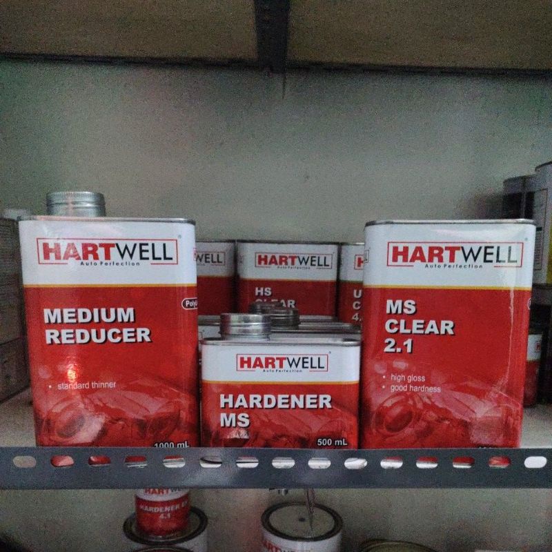 Clear Hartwel Ms Clear 1.L Hardener 500 ml Thiner medium 1.L
