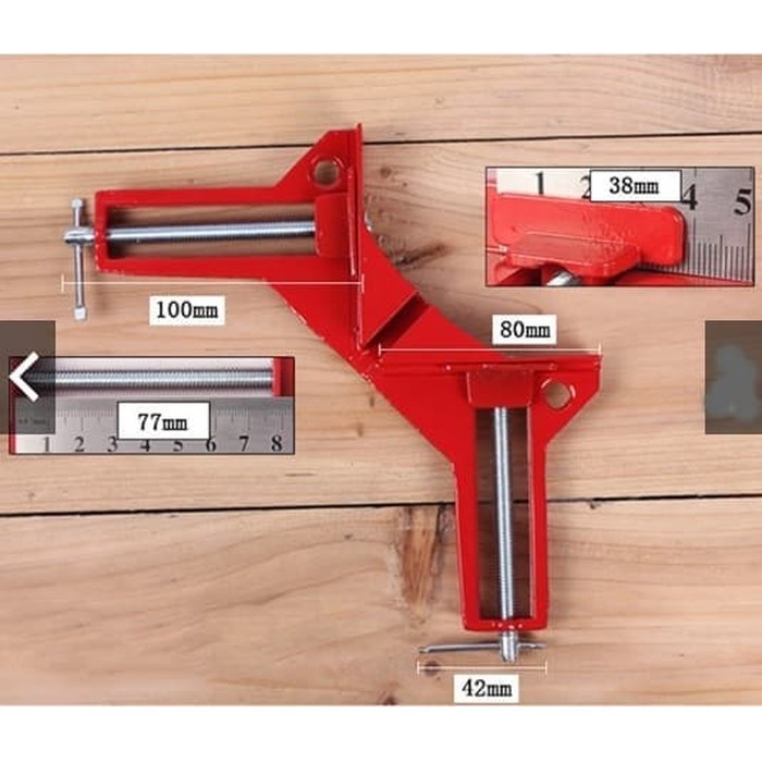 Klem Clamp Kayu Penyiku Siku Sudut Mitre Corner Right Angle 90 Derajat