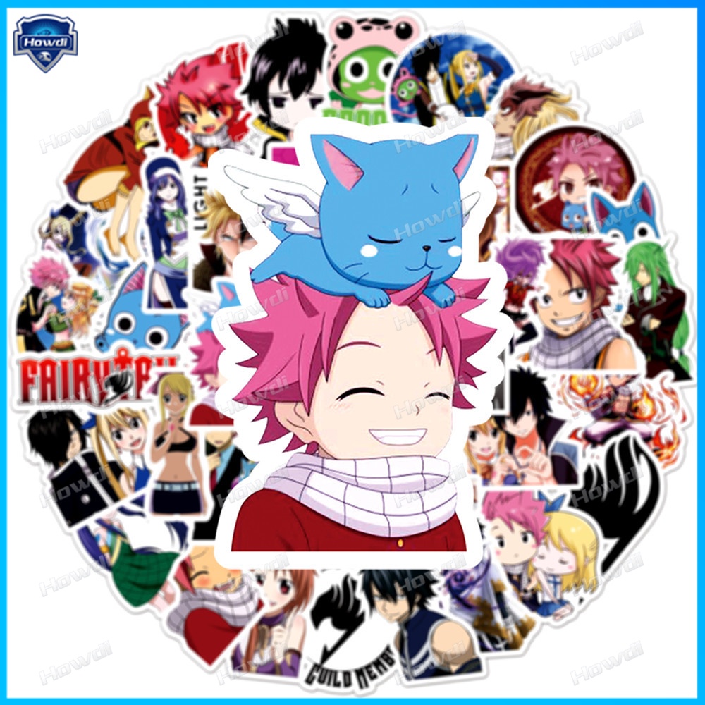 Stiker Anime Fairy Tail Tahan Air Untuk Helm Motormobil