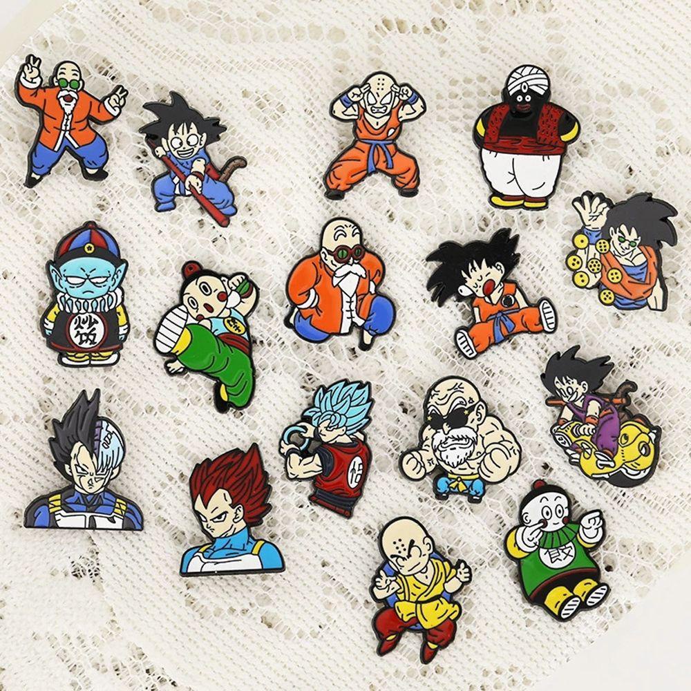 Mxbeauty Dragon Ball Lapel Pin Aksesoris Cosplay Jaket Pin Dekorasi Lencana Lapel Pin Lencana Pin Anime Badge