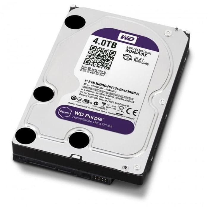 hdd harddisk 4tb cctv wd purple