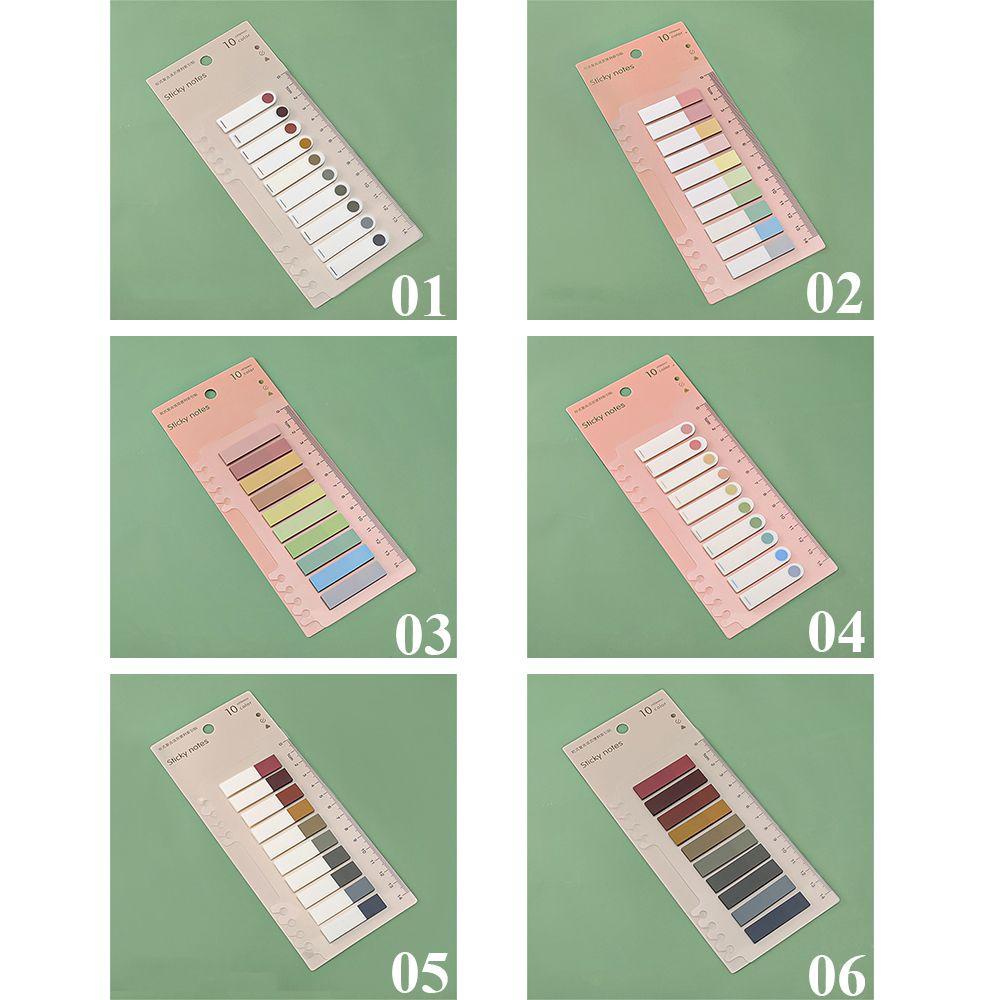 Nota Tempel Warna Warni Agustina Isi 200lembar/Pack Perekat Diri Kantor Sekolah Bookmark Notepad Index Stiker Label Note