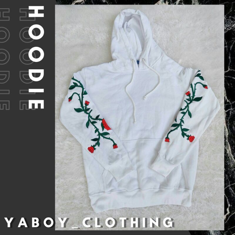 H&M Rose White Hoodie