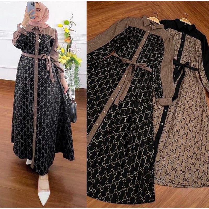 GAMIS RAYON MOTIF PREMIUM/DRESS RAYON KANCING DEPAN/DRESS RAYON TERBARU/GAMIS RAYON KANCING BUSUI/DR