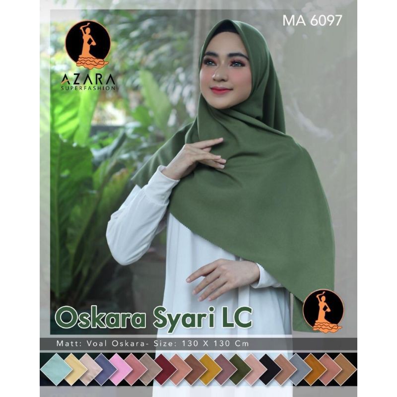 kerudung segiempat Azara Oskara syar'i LC voal