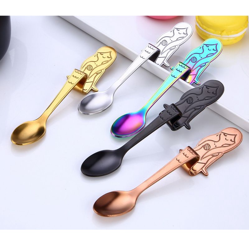 SENDOK TEH / SENDOK KOPI / SENDOK UNIK / SENDOK STAINLESS / SENDOK KOREA / SENDOK MOTIF MERMAID