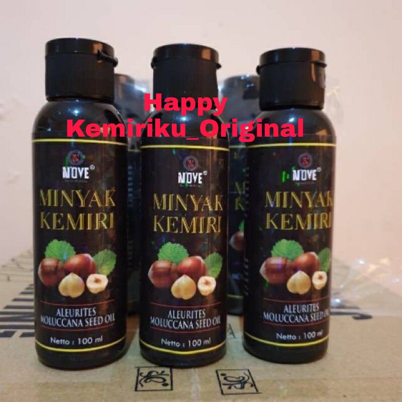 Nove Minyak asli Alami Kemiri Penghilang Uban Permanen Kualitas Premium Nove Original