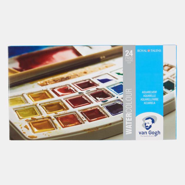 

Van Gogh Water Colour 24 Pans Painting Box Terlaris