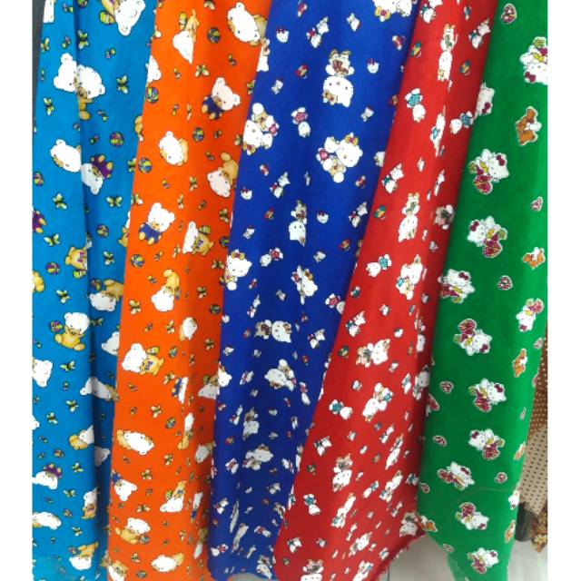 Kain Katun Motif Kartun