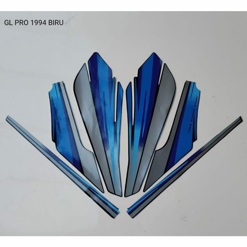 STRIPING GL PRO 1994 BIRU, striping honda gl pro tahun 1994 biru terbaik