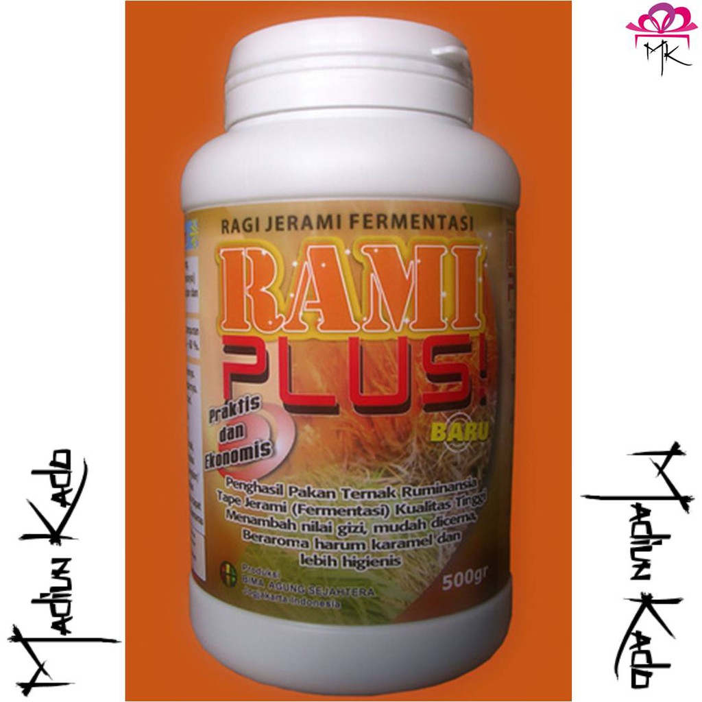Ragi Pakan Ternak Ragi Tape Jerami Ramiplus 500 Gram