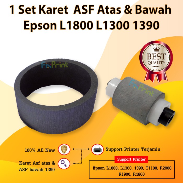 Karet Roller Epson L1800 L1300 1390 Original Atas + Bawah (NEW) Murah