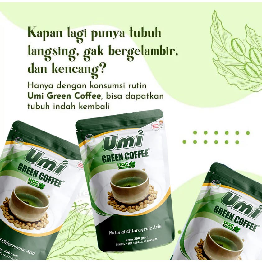 UMI GREEN COFFE ORIGINAL | UGC ORI | MINUMAN HERBAL | PELANGSING BADAN