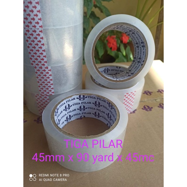 

1 pcs | Lakban 45mm x 90 yard x 45mc BENING / COKLAT merk TIGA PILAR