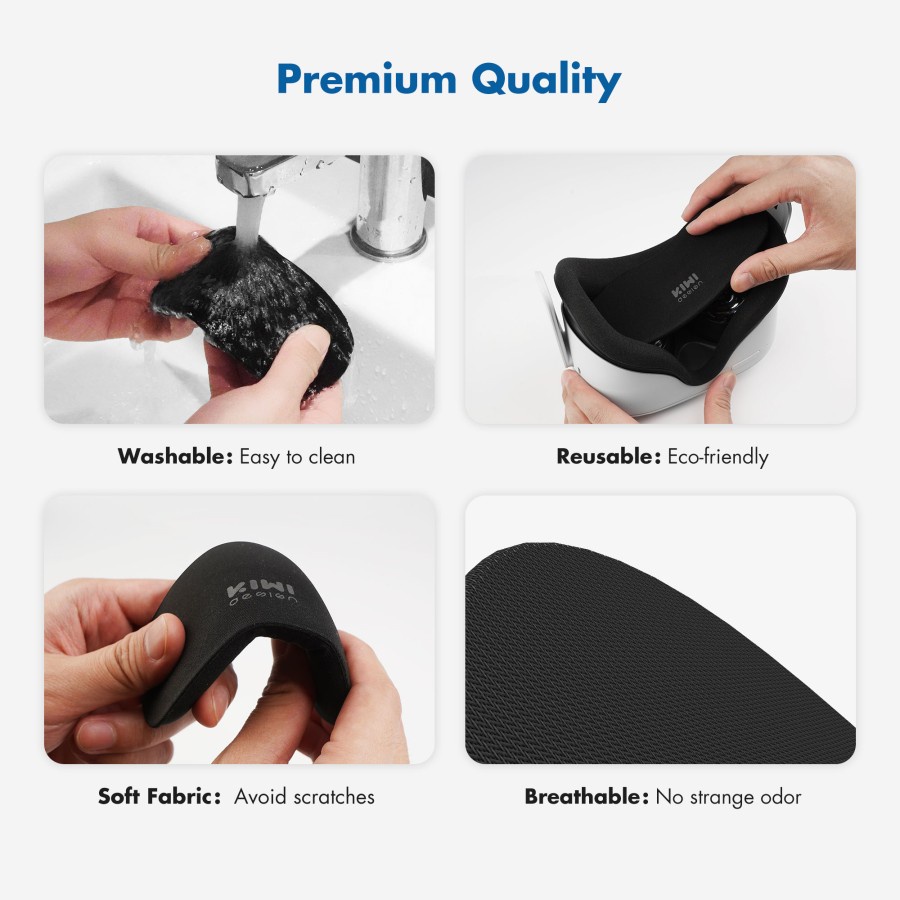 Kiwi Design Lens Protect Cover Dust Proof Cover for Oculus Quest 2