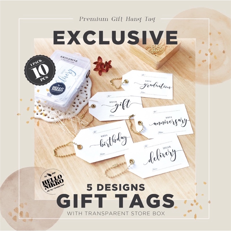 

Calligraphy Special edition in premium transparent store case - gift tag souvernir kado hadiah hampers