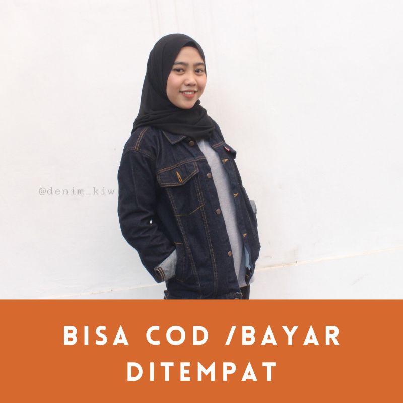 Jaket Denim blue black "garmen"