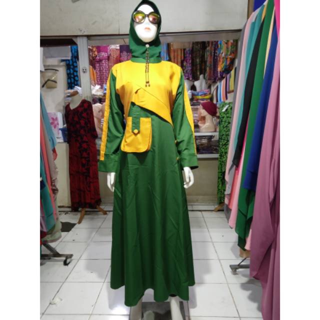 Ready gamis Naami moeslem wear tanpa jilbab