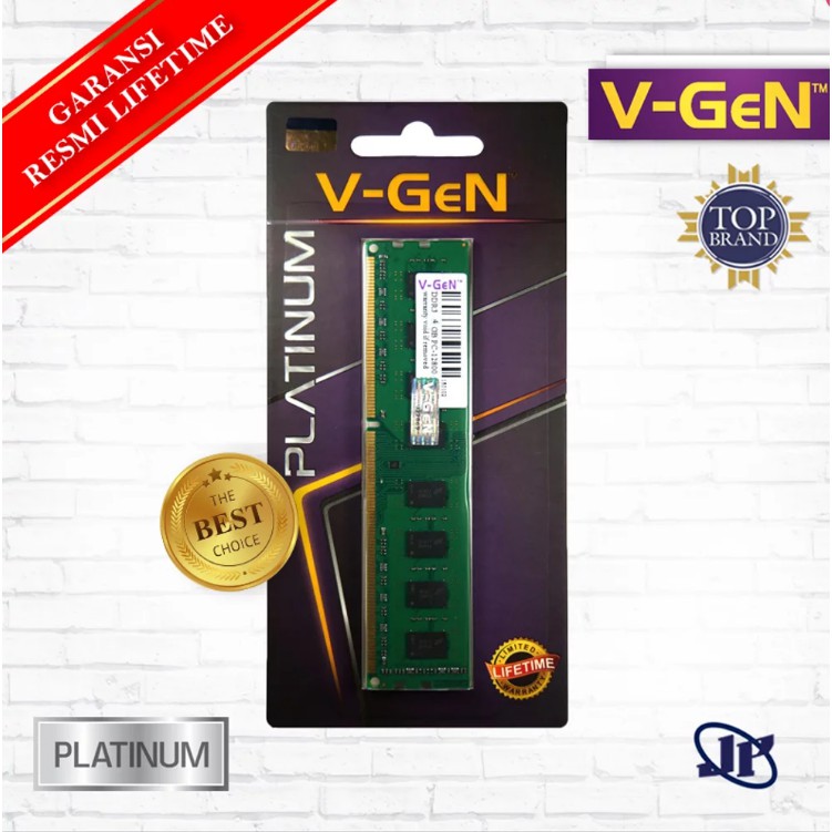 Memory RAM V-Gen Platinum Longdimm 4GB DDR3L PC12800 1600Mhz