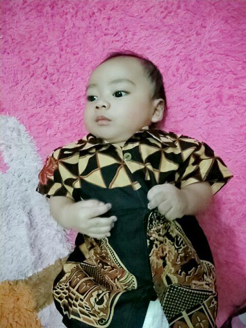 Hem Kemeja Anak Batik Motif Keren Halus Seragaman