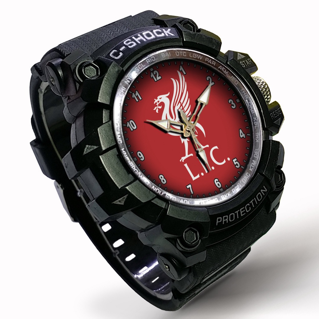 (EXCLUSIVE BOOSQU) JAM TANGAN LIVERPOOL LIST MERAH - 5