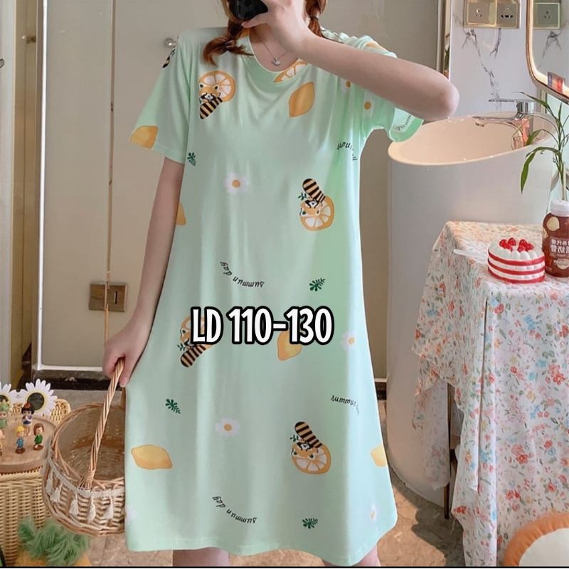 NEW Daster Wanita Import Murah | Daster Tidur wanita import/Daster jumbo import murah Ld 110 C05-B