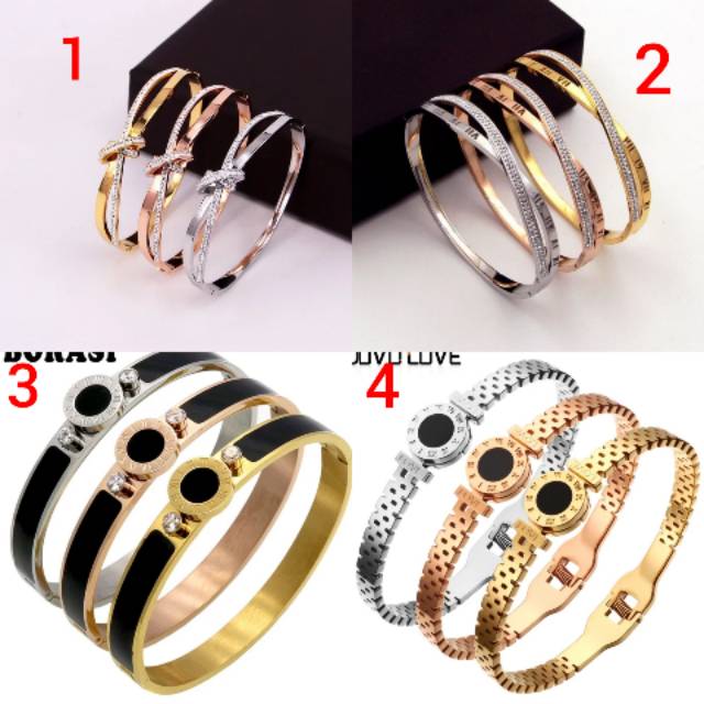 GELANG PREMIUM ORI TITANIUM GARANSI UANG KEMBALI FASHION AKSESORIS PERHIASAN IMPORT PREMIUM 01