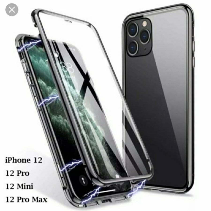 ( MAGNETIC DEPAN BELAKANG ) CASE IPHONE 12 / IPHONE 12 MINI / IPHONE 12 PRO / IPHONE 12 PRO MAX