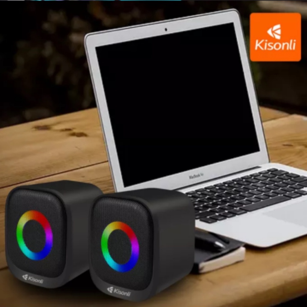 Speaker Gaming Komputer / Laptop RGB USB 2.0 Merek Kisonli X3 - XOBOX