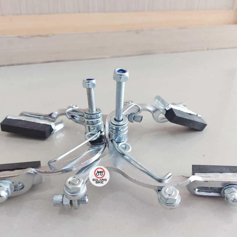 Rem Sepeda Komplit Full Set Jengki Onthel Jadul / Caliper U Break Brake Sepeda