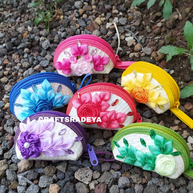 Dompet koin hias // dompet recehan