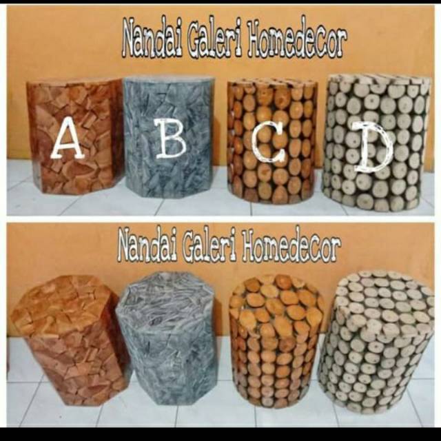 Stoll jati //stoll segienam //stoll bulat// kursi teras //kursi kekinian