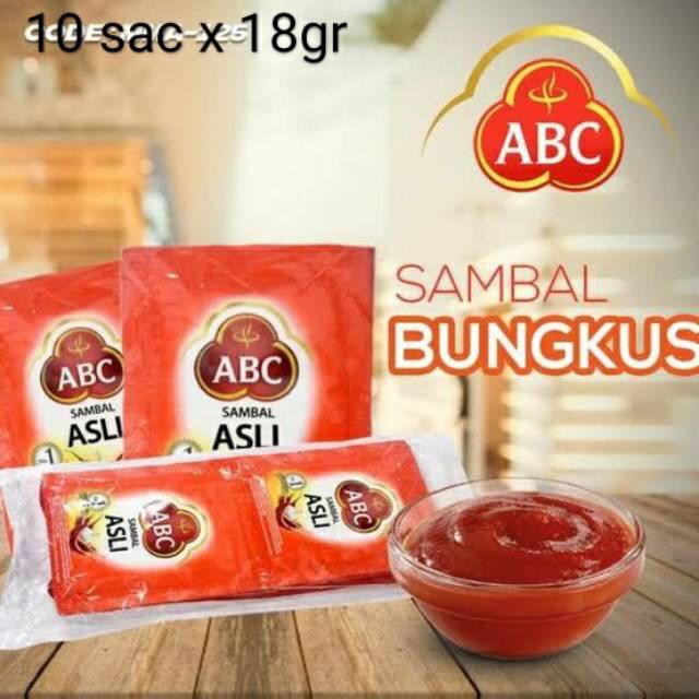 

Saus Sambal ABC / Saus ABC Per Sachet / Sambal Asli ABC SACHET 18gr