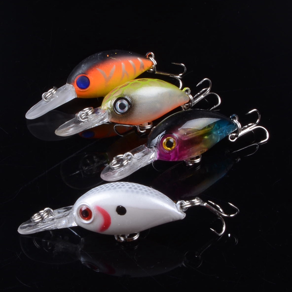 Shengyao 1Pcs Mini Crankbait Minnow Umpan Pancing Swimbait 5.2cm/3.8g Fishing Lure Ikan Bass Floating Bait