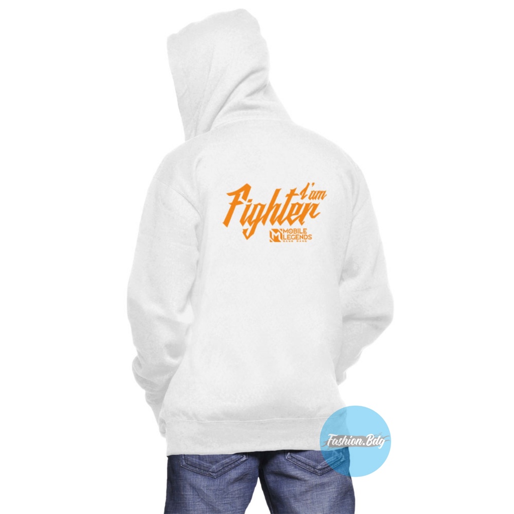 JAKET SWEATER PRIA HOODIE JUMPER I'AM FIGHTER MOBILE LEGEND TERLARIS