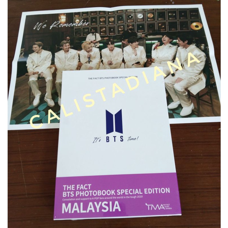 READY SEALED BTS THE FACT 2020 PHOTOBOOK FULL SET+ FOLDED  POSTER