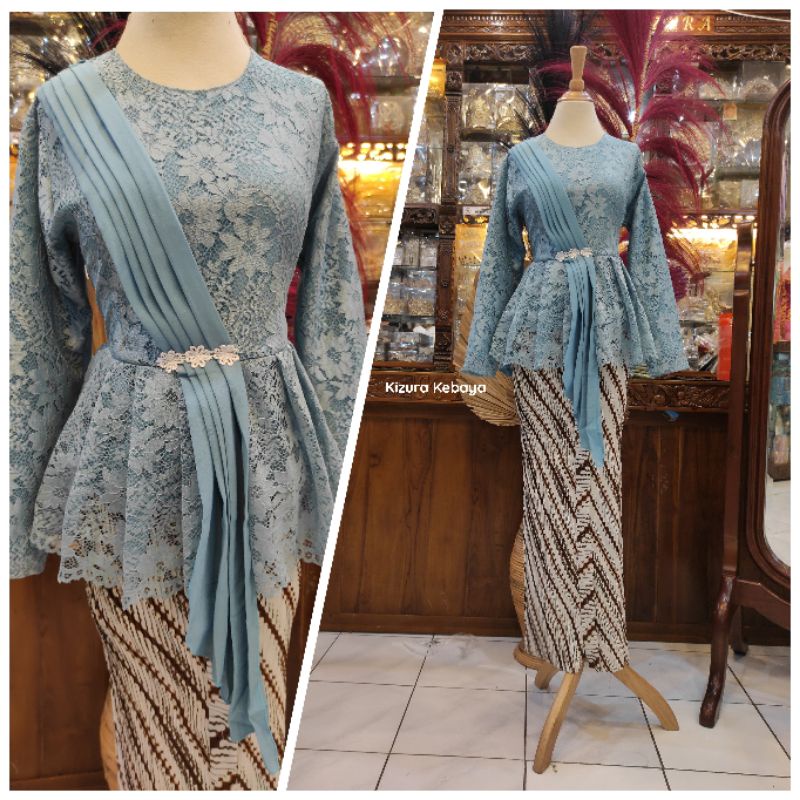 Baju Kebaya Wisuda/Kebaya Modern Atasan-Denim