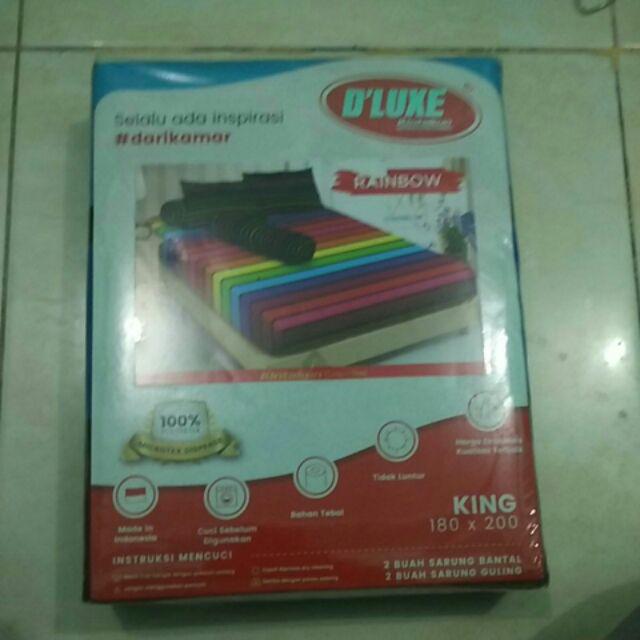 Kintakun Isthana - Sprei Kintakun Dluxe 180x200 - Elmira/logan/mustache/rainbow/universe/alexa
