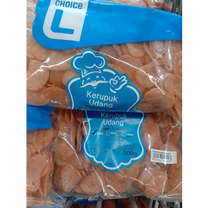 

Choice L Kerupuk Udang Mini/Mede 500 gr