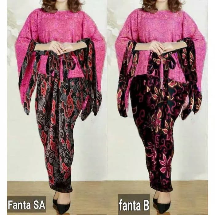 set kebaya Batwing/kalong/kebaya wisuda/baju pesta muslim/dress modern | fika