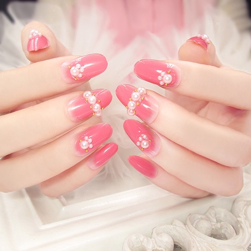 Press oN Nails kuku palsu Wedding kuku palsu polygel premium