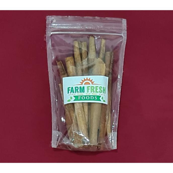 

Kayu Manis / Cinnamon Stick Kualitas Expor Dengan Kemasan Zipper Vacum - 100GR