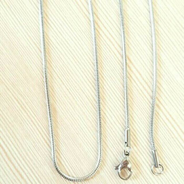 [cod] kalung titanium buat wanita dan pria terlaris