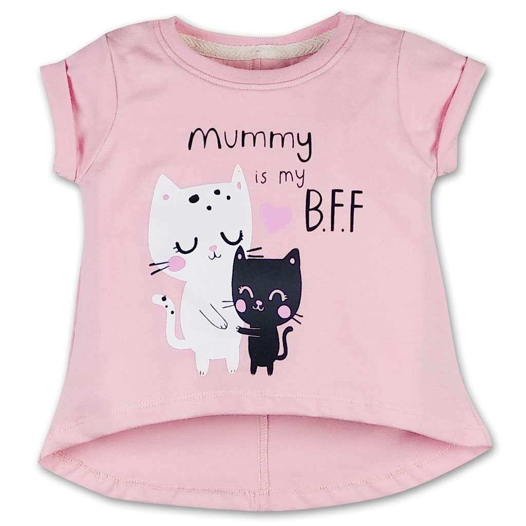 Bearhug Atasan Bayi Perempuan XAD6 Premium Printing Spandek Pink Color 6-18M-7