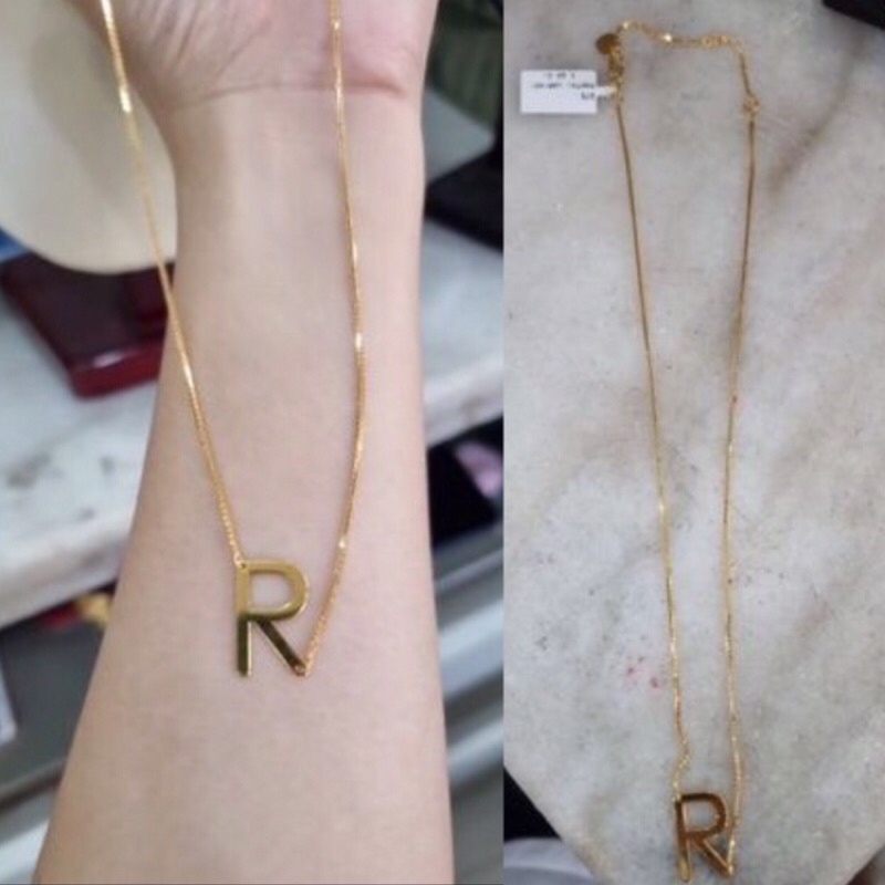 KALUNG WANITA MILEA HURUF R YG