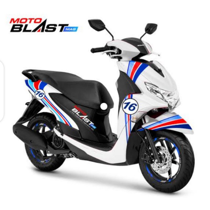 cutting stiker motor beat terbaru FREEGO BMW