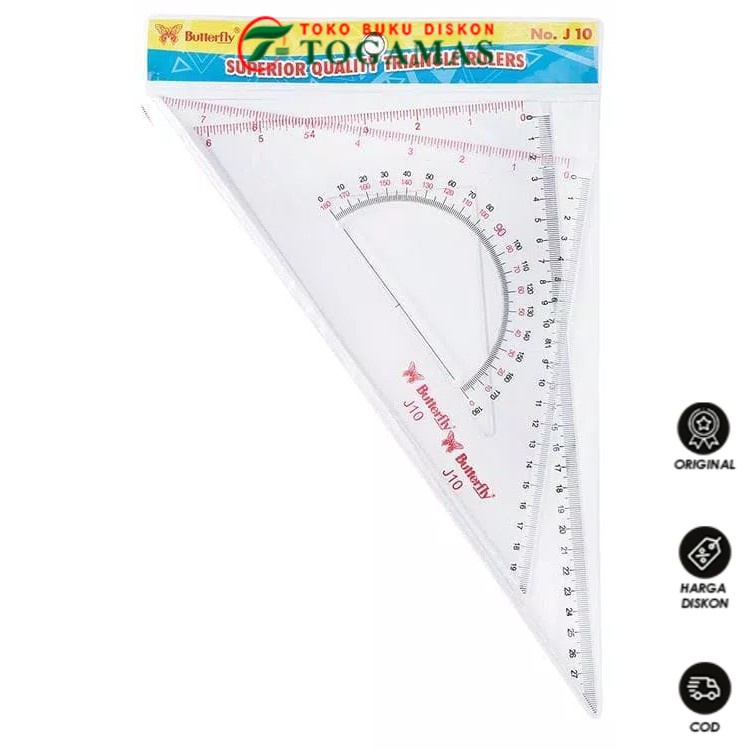 

TERLARIS !! PENGGARIS BUTTERFLY J-10 SEGITIGA